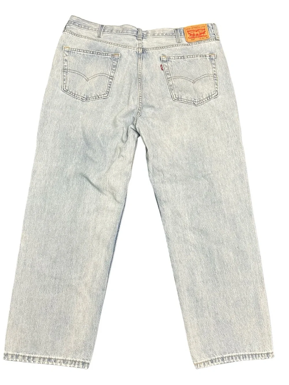 Vintage Levis 550 Jeans Men’s 40x30 Relaxed Baggy Fit Light Wash Denim Y2K